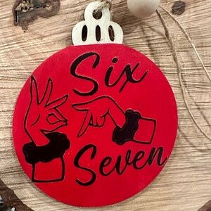 Handmade Grinch 6/7 ornament, Christmas, ornament grinch hands